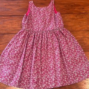 Girls Ralph Lauren Polo sleeveless button-back dress with pockets. Size 6.